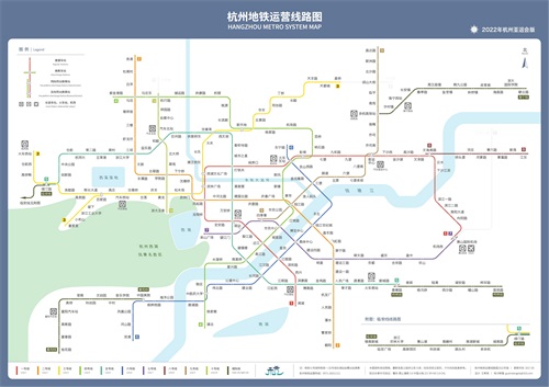 杭州地铁运营路线图