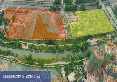 庆隆小河单元GS0303-2021地块航拍图