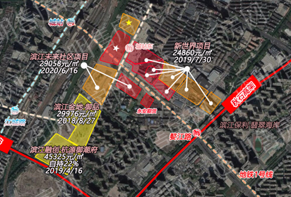 望江新城商住地东广场商地区位图