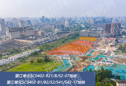 望江单元两地块航拍图