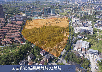 未来科技城联荣地块01地块航拍图