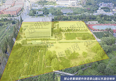 獐山老集镇提升改造獐山路以东居住地航拍图 