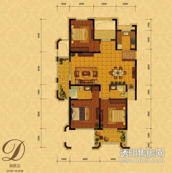 香槟国际公寓户型图