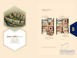 观澜时代国际花园户型图 朗轩组图B户型100㎡