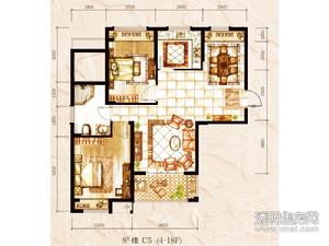 中粮方圆府户型图 C5户型89方2室2厅1卫