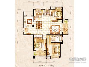 中粮方圆府户型图 G1户型157方4室2厅2卫