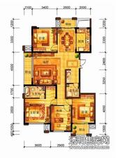 中铁·田逸之星户型图 C户型4室2厅2卫-139.75㎡