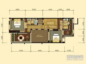 梧桐燕庐户型图 排屋A-2户型317㎡三层5室2厅4卫1厨