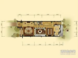 梧桐燕庐户型图 排屋A-2户型317㎡一层5室2厅4卫1厨