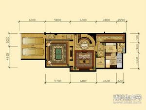 梧桐燕庐户型图 排屋B-2户型350㎡地下层6室2厅5卫1厨