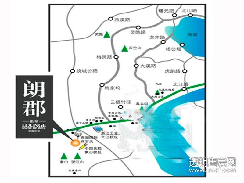 朗郡庭园交通图