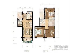 东方福邸户型图 90方三室二厅