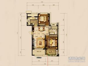 大河宸章公寓户型图 B-1户型2室2厅89㎡