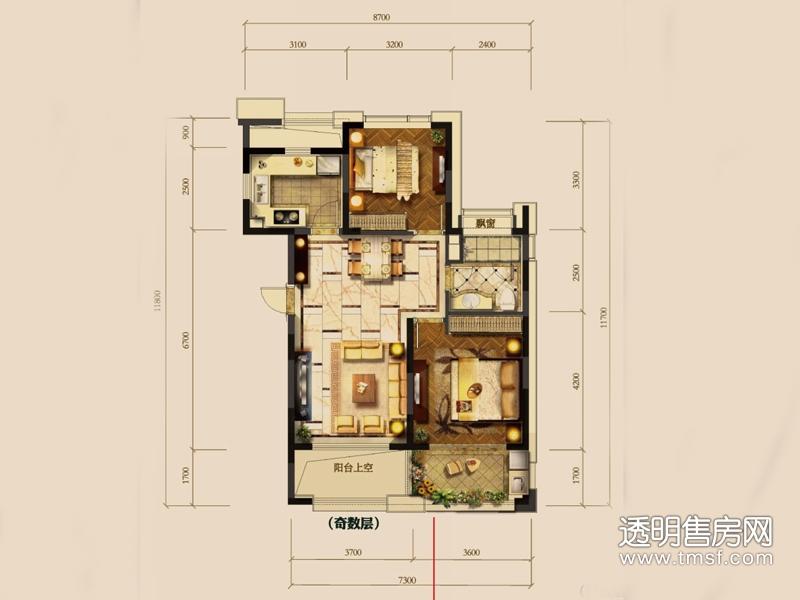 大河宸章公寓户型图
