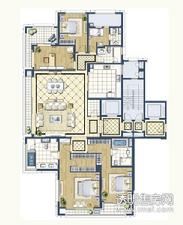 西溪诚园户型图 绿城西溪诚园正信苑L户型5室2厅4卫1厨-282