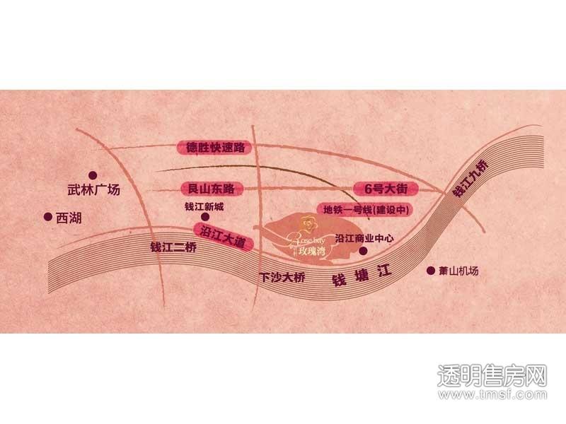 玫瑰之湾交通图