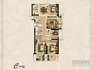 官河锦庭户型图 C户型（136方）