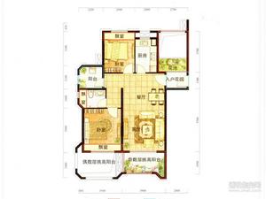 玫瑰之湾户型图 K户型可变三房两厅两卫一露台87平米