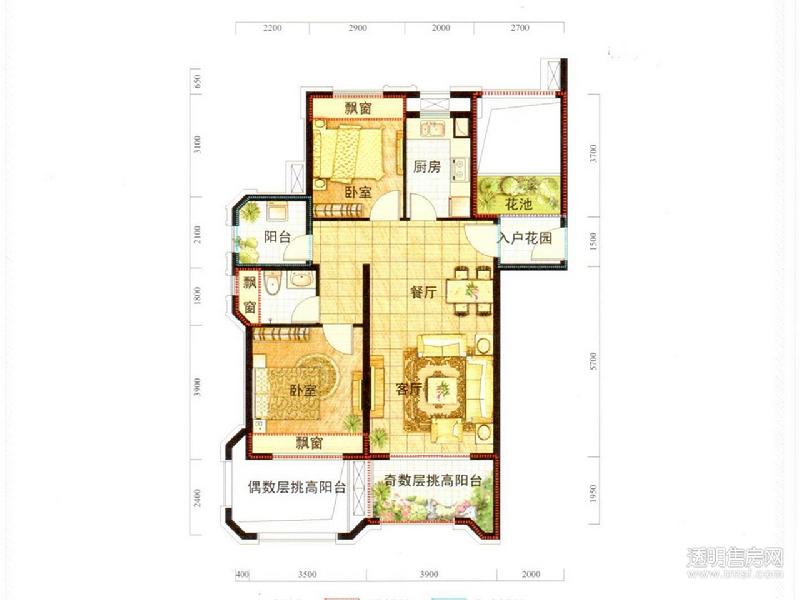 玫瑰之湾户型图