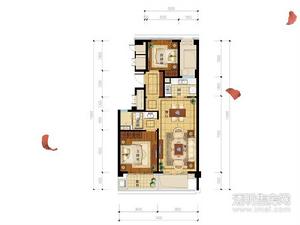 兰园户型图 8号楼C户型约90㎡中间套