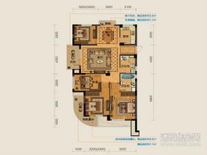 香榭里户型图 9、11号楼D户型奇数层约139㎡
