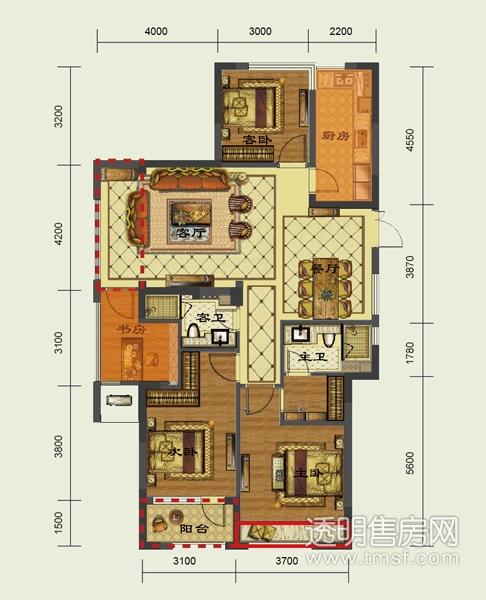 东方花城户型图