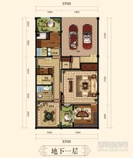 官河锦庭户型图 B1户型-地下一层