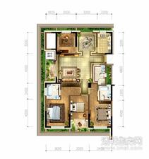 金都艺墅户型图 东区160㎡