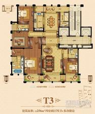 宋都阳光国际花园户型图 T3户型约256㎡