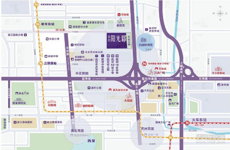 阳光郡公寓位置图