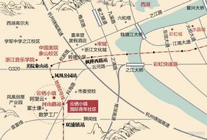 钱江浮山商业中心交通图