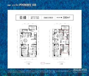 金都艺墅户型图 330方