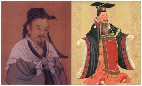 董仲舒及汉武帝画像(图片来源网络)