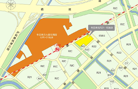 牛田单元区位图