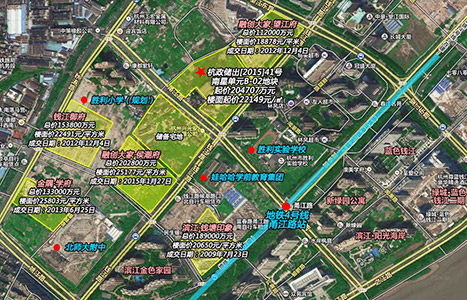 申花板块在售项目以萍水街以北为主