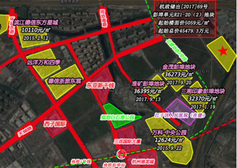 杭政储出[2017]69号地块区位图
