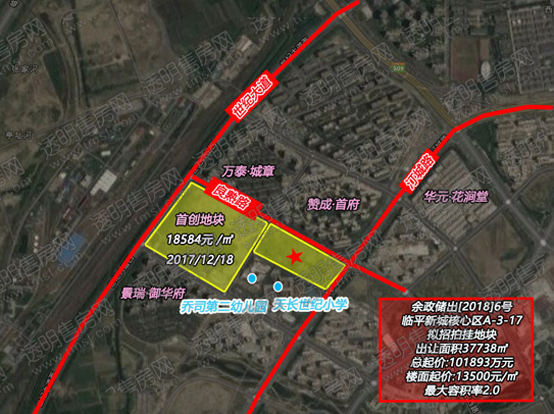 余政储出[2018]6号地块区位图
