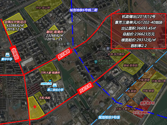 杭政储出[2018]12号地块区位图
