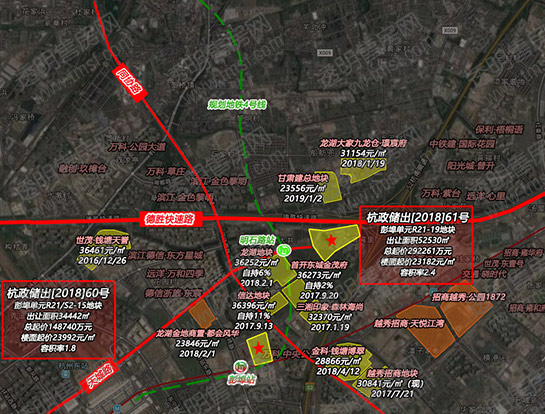 60、61号彭埠地块区位图