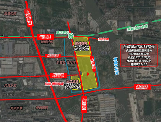 良渚新城地块区位图