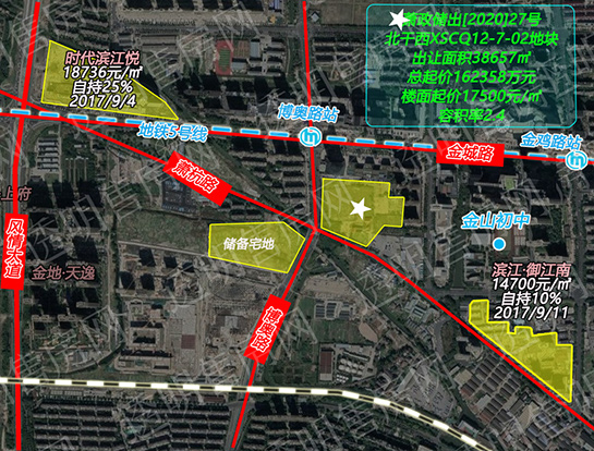 萧政储出[2020]27号萧山新区宅地区位图