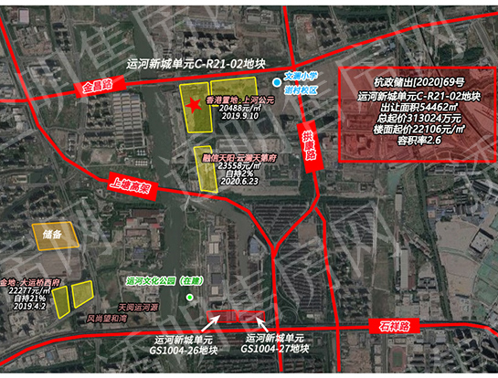 杭政储出[2020]69号地块区位图